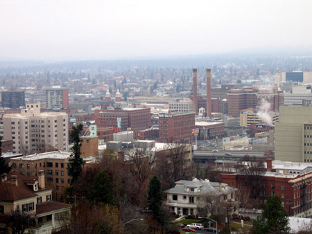 A view of Downtown&nbsp;Spokane