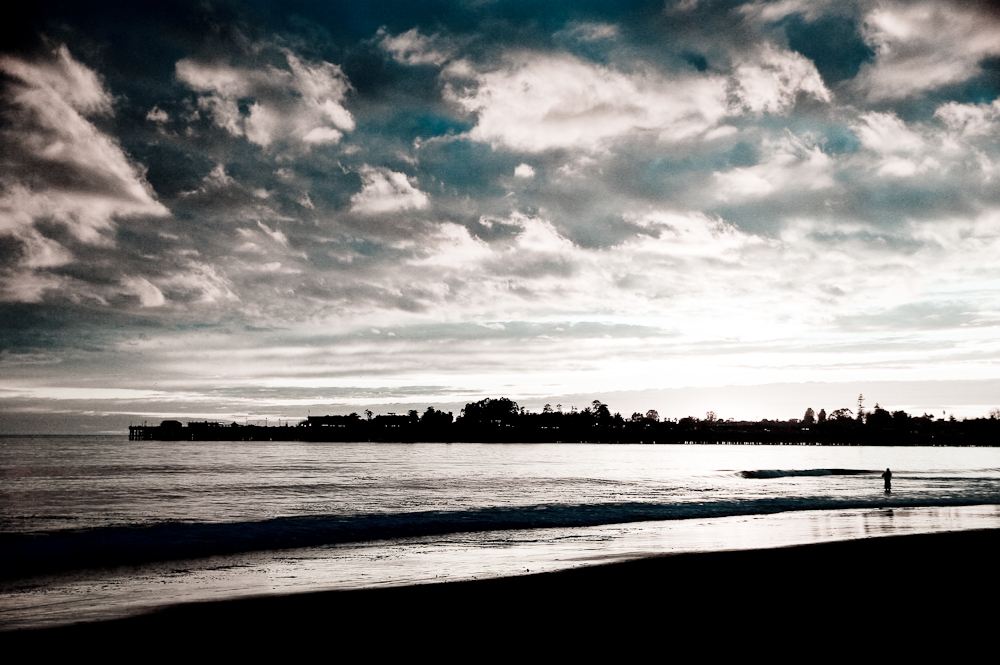 sunset at Seabright with Cold Tone&nbsp;effect